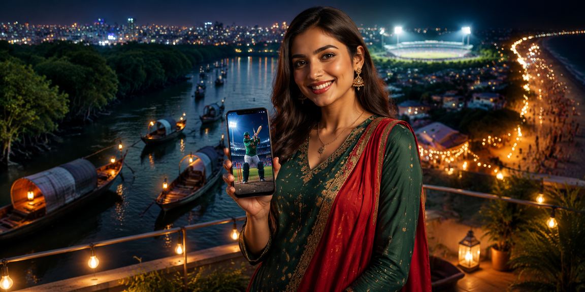 কক্সবাজার সমুদ্র সৈকতে ক্রিকেট বেটিং প্ল্যাটফর্ম ব্যবহার করছেন একজন ব্যবহারকারী